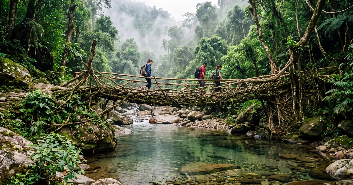 Best Places to Visit in Meghalaya (2026): Living Root Bridges, Caves and Waterfalls