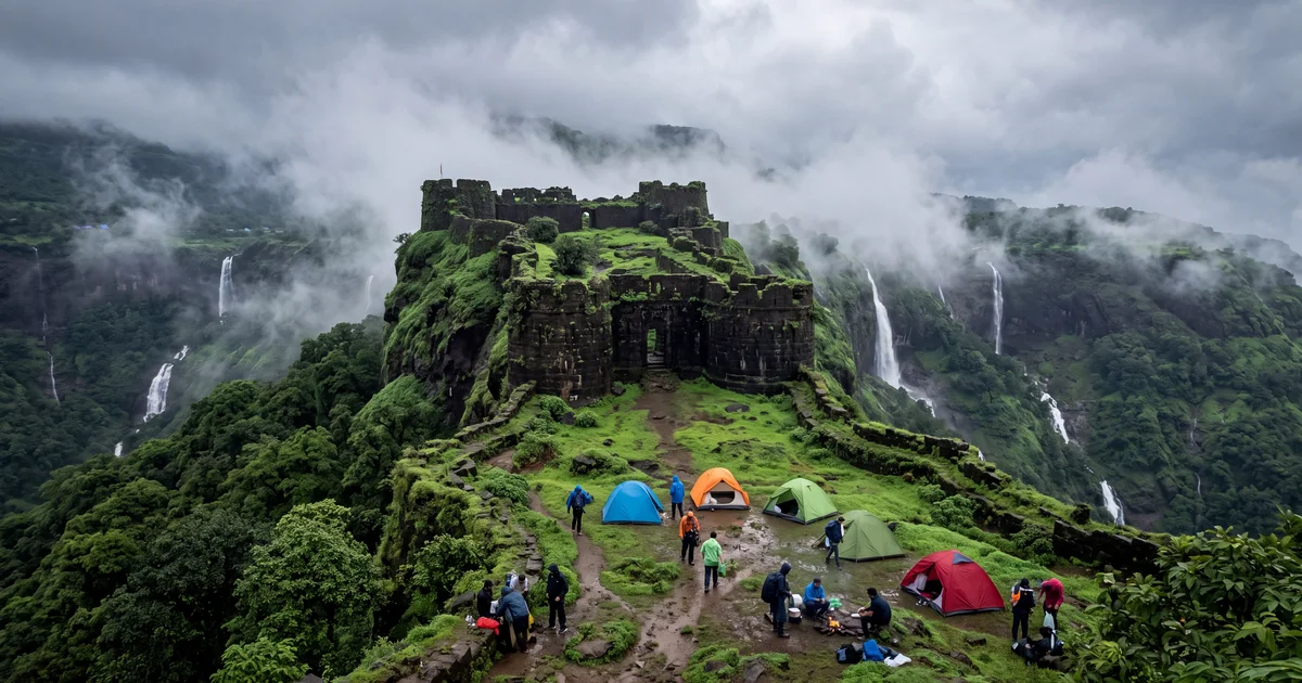 Rajmachi Fort Trek (2026): Route from Lonavala, Camping and Monsoon Guide
